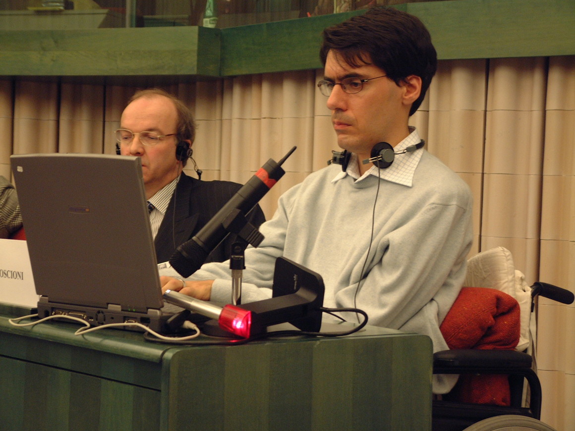 Luca Coscioni a Strasburgo