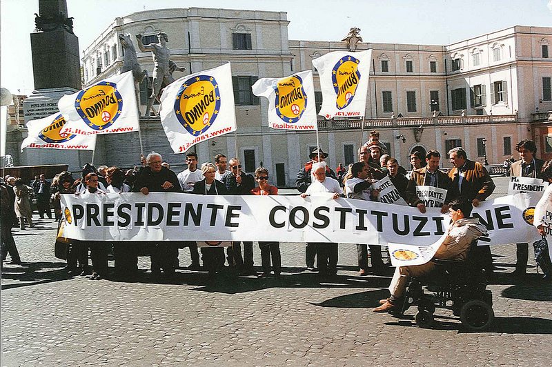 Luca Coscioni e Radicali Italiani Manifestazione davanti al Quirinale