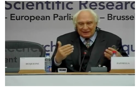 Marco Pannella alla conferenza europea per la ricerca