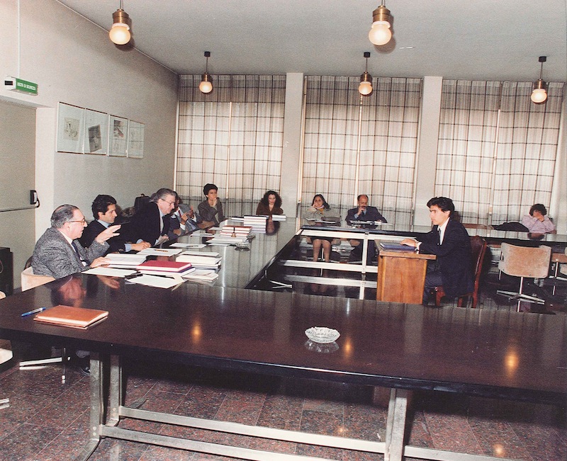 Luca Coscioni mentre discute